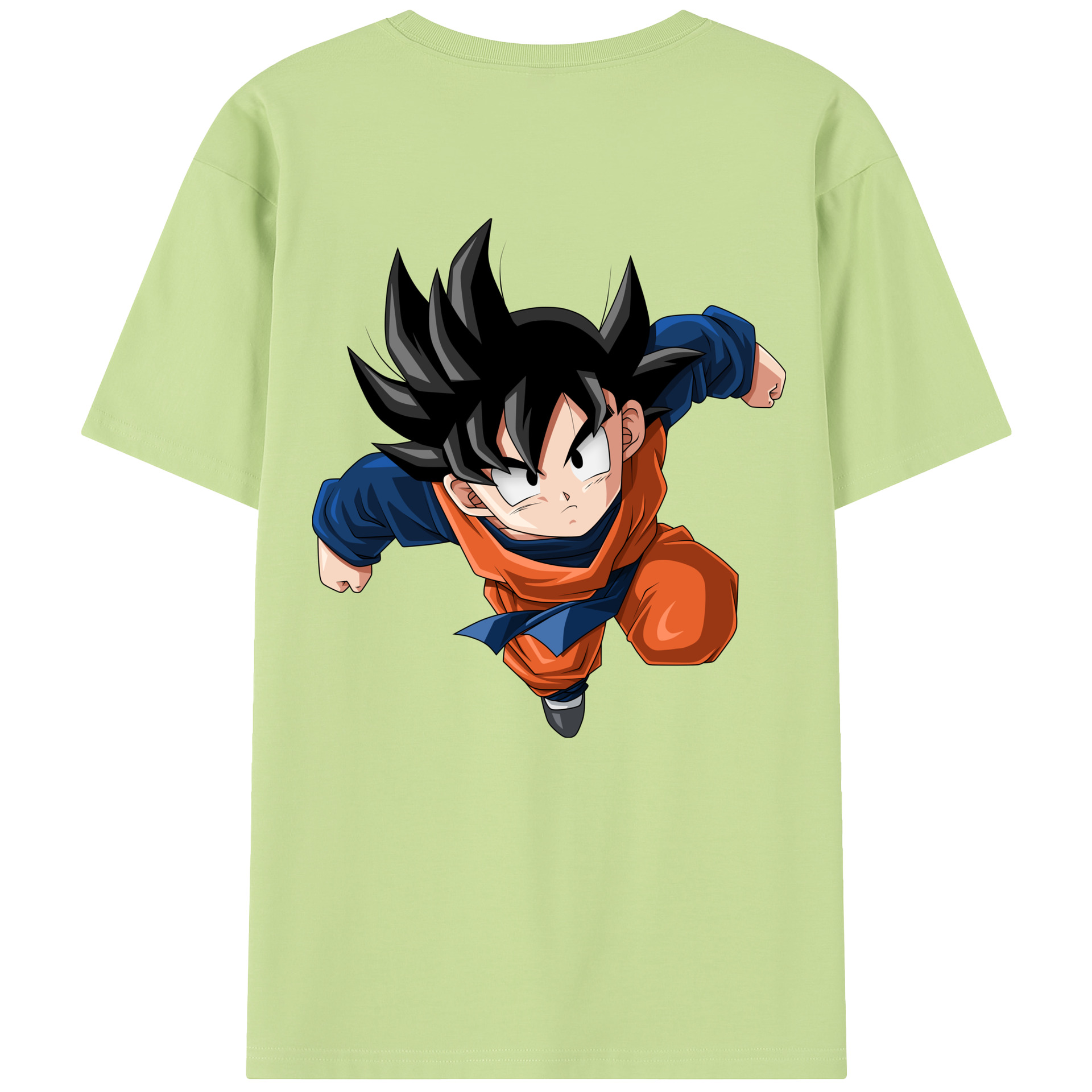 （画像用） ドラゴンボール 孫悟空（そん ごくう）Son Goku カカロット DRAGON BALL Kakarotto 綿100％半袖Tシャツ（背面プリント）